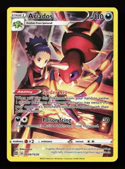 Ariados TG09/TG30 Brilliant Stars Trainer Gallery Pokemon Card - Image 1
