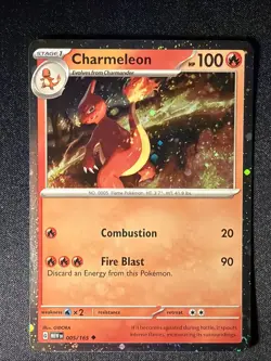 Charmeleon (Cosmos Holo) Pokemon 005/165 MEW 151 Crisp NM/M 💥Ships Free💥 - Image 1