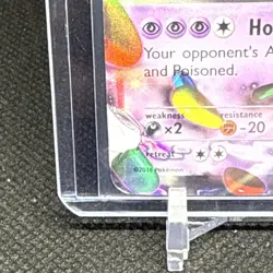 M Gengar EX Mega Full Art Holo Pokemon Card XY166 210 HP 2016 - WITH DAMAGE - Image 3