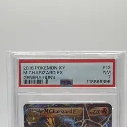 Pokemon 2016 Generations #12/83 M Charizard EX Holo Ultra Rare PSA 7 NM - Image 3