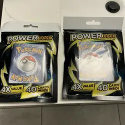 Pokemon Power Packs 40 Cards Per Pack X2 Guaranteed 1 Holo Rare Per Pack - Image 1
