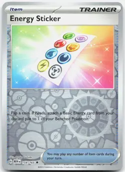 Energy Sticker 159/165 Uncommon 151 Pokemon Reverse Holo Near Mint - Image 1