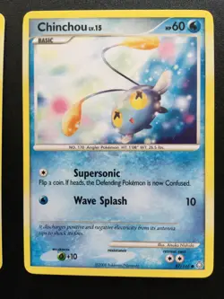 3x Old Pokemon Chinchou & Lanturn Card Bundle Legends Awakened - 2008 TCG LP/NM - Image 3