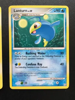 3x Old Pokemon Chinchou & Lanturn Card Bundle Legends Awakened - 2008 TCG LP/NM - Image 4