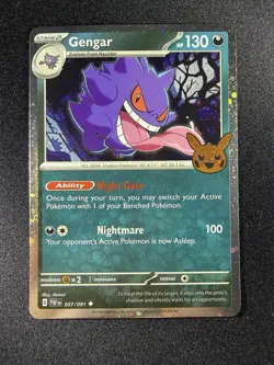 The Pokemon Company Gengar 057/091 Trick or Trade 2024 Cosmos Holo EN 130HP. 61 - Image 1