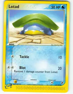 Lotad - 67/100 Sandstorm - Pokemon TCG - 2003 - Image 1
