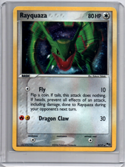 2006 Pokemon Rayquaza - Holo - #3/17 - POP Series 1 - Black Star - Image 1