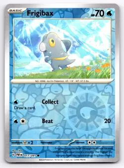 Pokemon Frigibax SV: Paldean Fates (PAF) Common Reverse Holofoil 017/091 NM - Image 1
