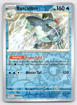 Pokemon Baxcalibur - SV02: Paldea Evolved PAL Reverse Holo 060/193 NM - Image 1