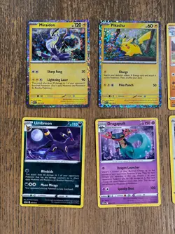 Lot Of 8 Diff Mcdonalds 2025 Pokemon Cards Holo Pikachu, Holo Miraidon, Evee Etc - Image 2