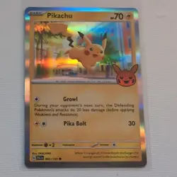 Pokemon Pikachu 062/193 Trick or Trade Booster 2023 Holo Basic Common 70 HP - Image 1