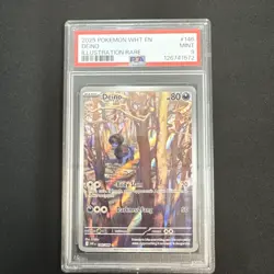 Deino 146/086 Illustration Rare SV: White Flare PSA 9 Mint 2025 English Pokemon - Image 1