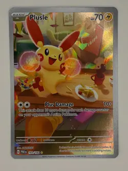 Plusle 193/182 Illustration Rare Pokemon Paradox Rift NM Near Mint - Image 1