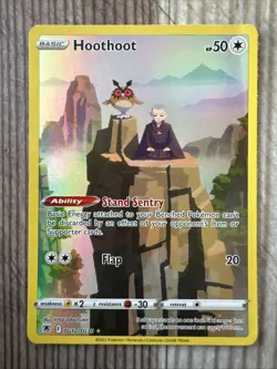 Hoothoot TG12/TG30 Swsh10: Astral Radiance Trainer Gallery Holo Pokemon Card NM - Image 1