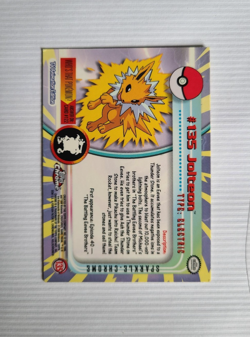 Pokemon 2000 Topps Chrome TV Animation Edition #135 Jolteon SPARKLE - LP/NM - Image 2