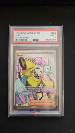 Iono 254/193 Sv02: Paldea Evolved Holo Pokemon PSA 9 - Image 1