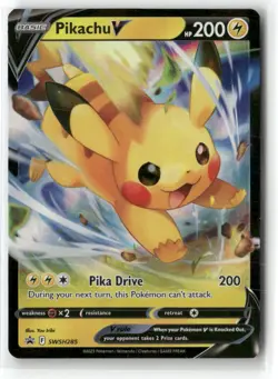 Pikachu V SWSH285 Holo Promo Sword & Shield Promo Pokemon Near Mint - Image 1
