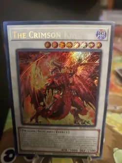 The Crimson King BLZD Secret Rare 1st Edition NM Yu-Gi-Oh Card Blazing Dominion - Image 2