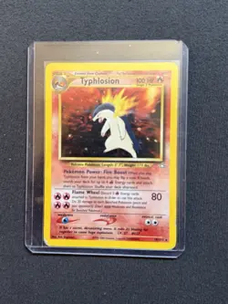 Pokemon Neo Genesis Typhlosion TCG Card 18/111 Unlimited Holo Rare - Image 1