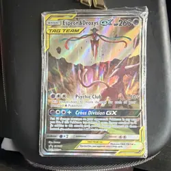 Pokemon Espeon & Deoxys GX TAG TEAM Promo SM240 Holo Card 260 HP - Image 1