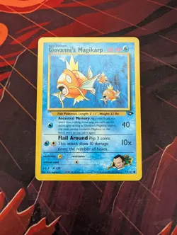 Pokemon Card Gym Challenge Giovanni's Magikarp 73/132 Common LP - Image 1