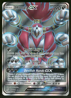 Pokemon Cards Hoopa GX 166/181 Team Up Rare Ultra NM - Image 1