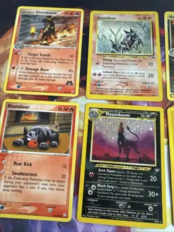 Houndoom Neo Revelation Holo Card 8/64 Lot Houndour 5/75 Vintage MP/HP 35/95 - Image 2