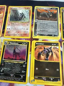 Houndoom Neo Revelation Holo Card 8/64 Lot Houndour 5/75 Vintage MP/HP 35/95 - Image 3