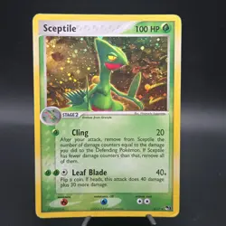 Pokemon TCG Sceptile POP Series 1 Card 4/17 Holo Rare - Image 1