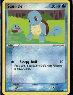 Squirtle - 082/112 Common FireRed & LeafGreen 82/112 Water Normal Pokemon Card - Image 1