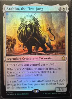 MTG Foundations Arahbo, the First Fang Foil (Rare) - Image 1