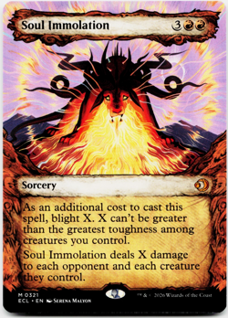 Soul Immolation (Showcase) - [Lorwyn Eclipsed] Magic - MTG ECL 0321 NM 🔥 - Image 1
