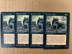 MTG 4x Pestilence Rats Ice Age Premodern Pauper Magic the Gathering x4 HP - Image 1