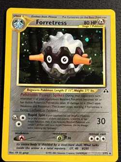 Forretress 2/75 Pokemon TCG Neo Discovery Holo Foil Rare Card Lightly Played LP - Image 1