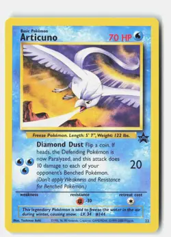 Articuno 22 Promo Wizards Black Star Promos Pokemon MP Toshinao Aoki - Image 1