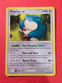 2009 Pokemon Platinum Rising Rivals #81 Snorlax, C, NF/H, cd2 - Image 1