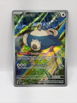 Pokemon 151 Snorlax SVP 051 Black Star ETB Promo Full Art Holo - Image 1