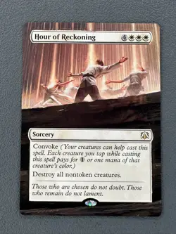 Hour of Reckoning MTG March of the Machine Commander Hand Painted Altered Art v - Image 1