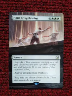Hour of Reckoning MTG March of the Machine Commander Hand Painted Altered Art v - Image 2