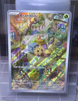Pokemon TCG Bramblin Holo Card Paldea Evolved 198/193 NM Condition - Image 1