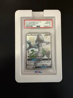 Pokemon TCG Hidden Fates Shiny Vault Mewtwo GX SV59/SV94 Holo PSA 10 - Image 1