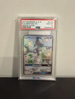 Pokemon TCG Hidden Fates Shiny Vault Mewtwo GX SV59/SV94 Holo PSA 10 - Image 2