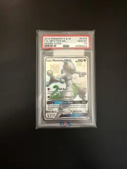 Pokemon TCG Hidden Fates Shiny Vault Mewtwo GX SV59/SV94 Holo PSA 10 - Image 4