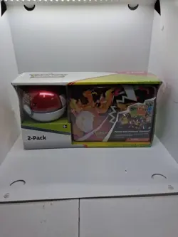 POKEMON 2021 TCG Treasure Chest Collectors Tin & Poke Ball - 8 Booster Packs - Image 1