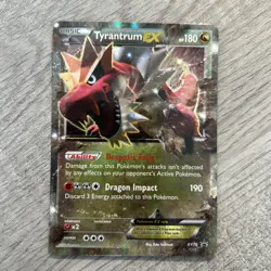 Pokemon TCG Tyrantrum EX Black Star Promos Holo Card XY70 - Image 1