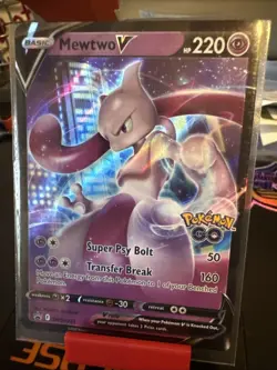 Mewtwo V SWSH223 Black Star Promos GO Stamped Ultra Rare Holo Pokemon 2022 NM/LP - Image 1