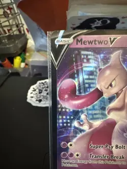 Mewtwo V SWSH223 Black Star Promos GO Stamped Ultra Rare Holo Pokemon 2022 NM/LP - Image 3