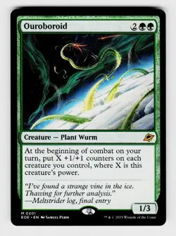MTG, Edge of Eternities, Ouroboroid, regular, No.201, M Creature - Plant Wurm - Image 1