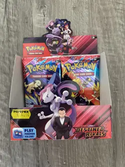 Pokemon Destined Rivals Booster Pack Art Set SEALED 4 Packs & EMPTY box, 2 packs - Image 2