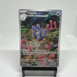 Pokemon Wugtrio 224/091 SV: Paldean Fates Illustration Rare Full Art Holo - Image 1